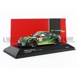 Voiture Miniature de Collection - IXO 1/43 - PORSCHE 911 RSR - Green / Orange - European Le Mans Series 2020