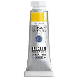 Gouache - Extra-fine - Jaune moyen - 899 - Lefranc Bourgeois - Linel - 14ml