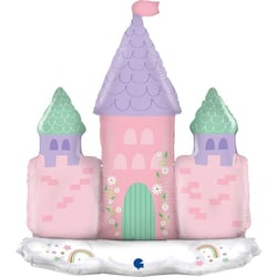 Ballon Aluminium Hélium Géant - Château Magique 74 cm