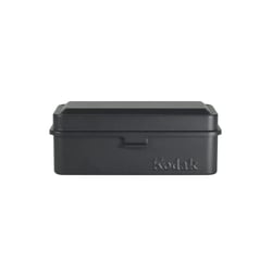 KODAK Film Case (120/135) - Boîtier Compact en Acier pour 8 Rouleaux de Film 120 ou 10 Rouleaux de Film 135, Capot Amovible, Finition Mate, Design Moderne, Protection Poussière et Humidité - Noir