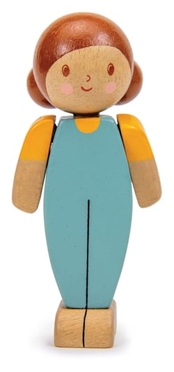 Poupée Une Famille - Caramel Mère - Tender Leaf - En bois - 5cm