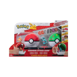 Pokémon - Jeu d'attaque surprise Ouisticram avec Poké Ball vs. Okéoké avec Copain Ball