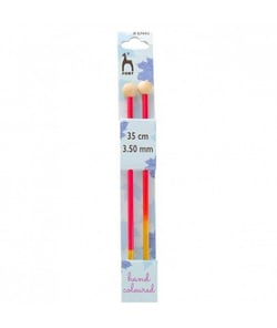Aiguilles à tricoter 35 cm Bois Flair Du N°3 au 10 - Pony taille n°3,5