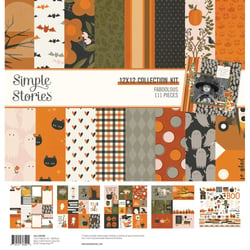 Pochette de 12 feuilles FaBOOlous Simple stories