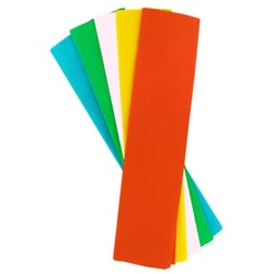 MégaCréa DIY - Papier Crépon 50x200 cm 5 feuilles assorties