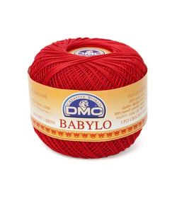 Fil à crocheter Babylo Gross. 20 - Col. 666 - Rouge