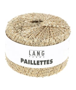 Fil complément PAILLETTES - Lang Yarns 0096 Beige
