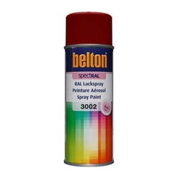 Spray de peinture Belton Spectral RAL3002 Rouge carmin 400ml