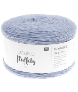 Coton à tricoter Creative FLUFFILY - 150 GR - Rico Design 20 Lavande
