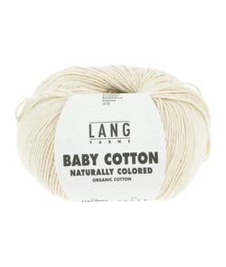 Pelote à tricoter BABY COTTON NATURALLY COLORED – Lang Yarns 01 Ecru