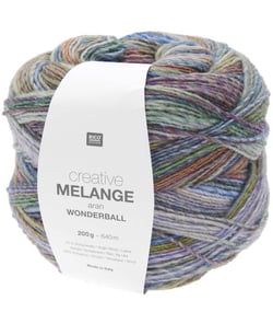 Pelote de laine Creative Melange Aran Wonderball - 200 GR - Rico Design 23 Multicolore Retro