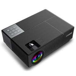 Projecteur Vidéo Full HD 1080P Vidéoprojecteur LED 4000 Lumens 16: 9 HDMI Noir