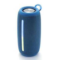 Enceinte Bluetooth Portable LED Colorée Subwoofer Outdoor Camouflage Avec Technologie Sans Fil Bleu YONIS