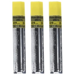 Mine de rechange Pentel - Hi-Polymer Super - 0,9 mm - 2B - Lot de 3 étuis de 15 mines