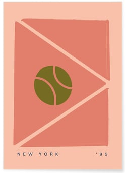 Affiche Tennis Rétro : Tennis Match 1995 | A3 : 29,7x42cm