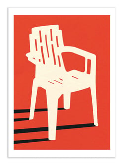 Affiche 50 x 70 cm -  Monobloc plastic chair - Rosi Feist