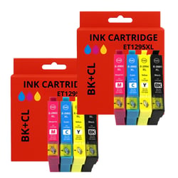 Pack de  Cartouches Compatibles EPSON T1295 XL pour Imprimantes Stylus Office, Stylus, Workforce