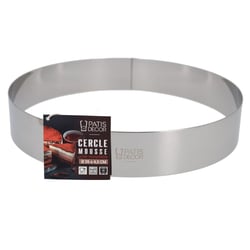 Cercle à mousse inox H 4,5 cm Ø 26 cm