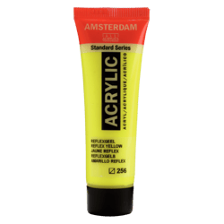 Peinture acrylique en tube - Jaune reflex - 256 - Amsterdam - 20ml