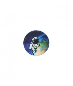 Bouton Astronaute polyester à queue 18mm - Prym Terre Bleu