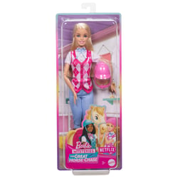 Barbie Mysteries A la Poursuite du Cheval Perdu Poupee Malibu Poupee et poupon Jeux d imagination Cultura