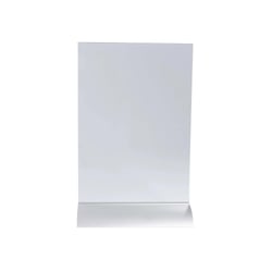 Porte-visuel vertical pied aluminium A5 - Cristal - x 5 - Exacompta