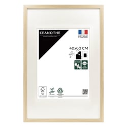 Cadre photo Milan brut 40x60 cm avec passe-partout