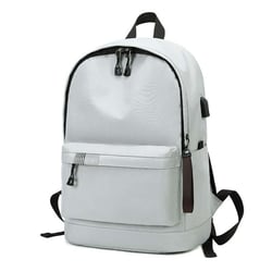 Sac À Dos Ordinateur Grande Capacité Étanche Voyage Étudiant Bleu Argent YONIS