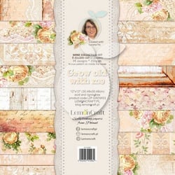 8 papiers scrapbooking 30.5 x 30.5 cm LemonCraft GROW OLD WITH ME