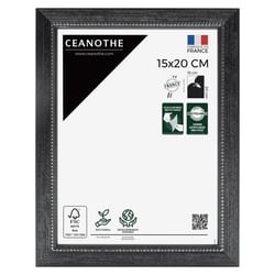 Cadre photo Perle noir 15x20 cm