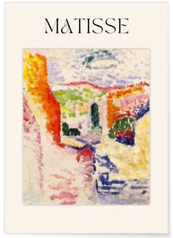 Affiche Matisse - Rue Méditerranéenne | A3 : 29,7x42cm