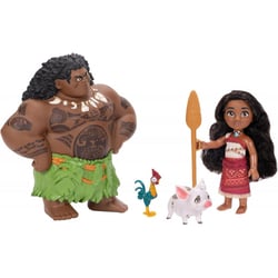 Coffret poupée vaiana 2 : poupée vaiana maui cochon pua et poulet heihei + 1 accessoire - poupée mannequin - disney princesse - JAKKS