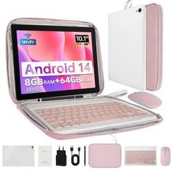 Tablette tactile KOTSREN Android 14 Blanc 10.1 pouces