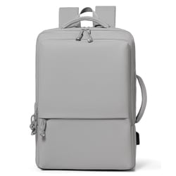 Sac À Dos Ordinateur Grande Capacité Imperméable Avec Port USB Noir Gris YONIS