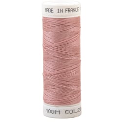 Fil à coudre polyester 100m made in France - rose nymphe 206