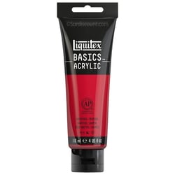 Peinture Acrylique en tube rouge naphtol carmin 118ml - Liquitex Basics