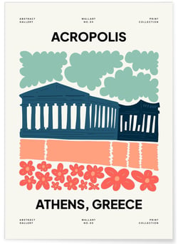 Affiche Grèce Acropolis | A3 : 29,7x42cm