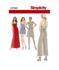 Patron Simplicity 8635 robe et combinaison taille n°FR 34-42