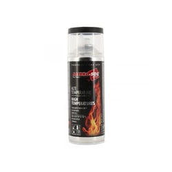 Spray de peinture - Haute température - Résistance jusqu'à 700C - Noir mat - 400ml