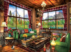 Puzzle 1000 pièces - Dominic Davison - Cozy Cabin - Eurographics