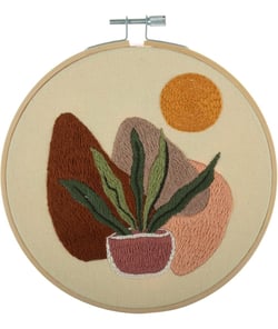 Kit de Broderie "Nature" avec Cercle en Bois de 15cm – Trimits | L’Artisanat au Naturel 49 Nature