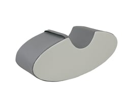 Coussin rocker – couleur blanc gris - Velinda