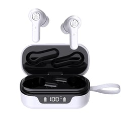 Ecouteurs Bluetooth Sans Fil Réduction De Bruit Intelligente Blanc ANC Blanc YONIS