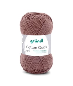 Fil à tricoter COTTON QUICK UNI - Gründl - PPSC - certifié Oeko-Tex 173 Marron