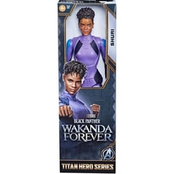 Figurine articulée : shuri 30 cm - marvel black panther wakanda forever - avengers héros titan - hasbro - f4146