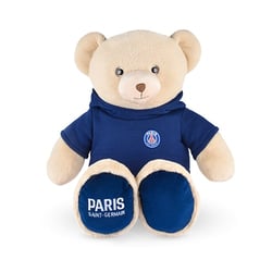 Peluche officielle OURS PSG capuche - 85 cm Doudou et compagnie