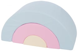 Arc - en - ciel mini – lot de 3 gros blocs rose, bleu, jaune (pastel) - Velinda