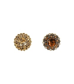 Bouton strass rouille