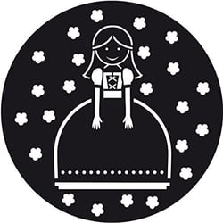 Funny cuisine - Pochoir pour gâteau rond Princesse