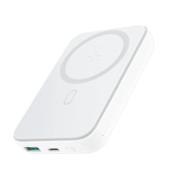 Mini Power Bank Magnétique 10000mAh – Recharge Sans Fil et Format Compact - Blanc